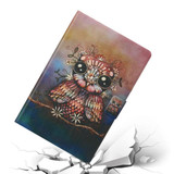 For Galaxy Tab S5e T720 / T725 Coloured Drawing Pattern Horizontal Flip Leather Case with Holder & Card Slot & Sleep / Wake-up Function(Owl)