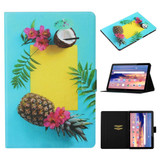 For Huawei MediaPad T3 10 Coloured Drawing Pattern Horizontal Flip Leather Case with Holder & Card Slot & Sleep / Wake-up Function(Pineapple)