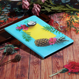 For Huawei MediaPad T3 10 Coloured Drawing Pattern Horizontal Flip Leather Case with Holder & Card Slot & Sleep / Wake-up Function(Pineapple)