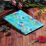 For Galaxy Tab S6 Lite P610 / P615 Coloured Drawing Pattern Horizontal Flip Leather Case with Holder & Card Slot(Flowers)