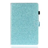 For Lenovo Tab M10 Plus TB-X606F Glossy Glitter Powder Horizontal Flip Leather Case with Holder & Card Slot & Sleep / Wake-up Function(Blue)