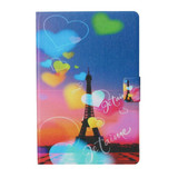 For Huawei MediaPad M5 lite Coloured Drawing Pattern Horizontal Flip Leather Case with Holder & Card Slot & Sleep / Wake-up Function(Romantic Tower)