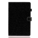 For Lenovo Tab M10 TB-X605F / X505 Glossy Glitter Powder Horizontal Flip Leather Case with Holder & Card Slot(Black)