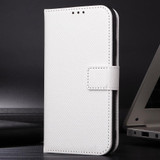 For Cricket Debut S2 U380AC Diamond Texture Leather Phone Case(White)
