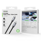 DUZZONA A9 PD 100W USB-C / Type-C to USB-C / Type-C Multi-function Data Cable, Length:1m(Black)