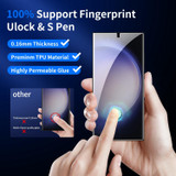 For Samsung Galaxy S22+ 5G 2pcs 0.16mm 9H Nanoglass Fingerprint Unlock Screen Film with 2pcs Lens Film