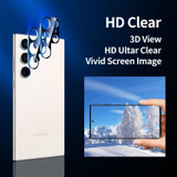 For Samsung Galaxy S22+ 5G 2pcs 0.16mm 9H Nanoglass Fingerprint Unlock Screen Film with 2pcs Lens Film