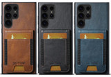 For Samsung Galaxy Note20 Ultra 5G Suteni H03 Oil Wax Leather Wallet Stand Back Phone Case(Brown)