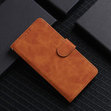 For ZTE Blade A54 Skin Feel Magnetic Flip Leather Phone Case(Brown)