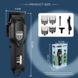 WMARK NG-119 Men Hair Trimmer Rechargeable Clipper With LED Display(Silver)