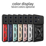 For Infinix Hot 40i / Smart 8 Sliding Camera Cover Design TPU+PC Phone Case(Red)