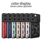 For Tecno Spark Go 2024 / Spark 20 Sliding Camera Cover Design TPU+PC Phone Case(Black)