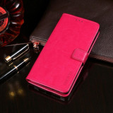 For ASUS ROG Phone 8 idewei Crazy Horse Texture Leather Phone Case(Rose Red)