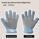 2 in 1 Dog Cat Grooming Gloves Pet Hair Remover Shedding Massage Brush(Upgrade)