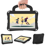 For Samsung Galaxy Tab A7 Lite 8.7 T220/T225 Handle Football Shaped EVA Shockproof Tablet Case(Black)