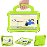 For Samsung Galaxy Tab A7 Lite 8.7 T220/T225 Handle Football Shaped EVA Shockproof Tablet Case(Grass Green)