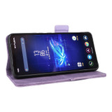 For ASUS Zenfone 8 / 8 Pro Magnetic Clasp Leather Phone Case(Purple)