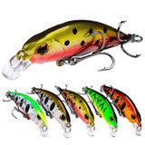 PROBEROS DW577 8003 Hook 5.3cm 4.6g Sinking Minnow Lure Long Casting Bionic Plastic Hard Bait Fishing Tackle(Color F)