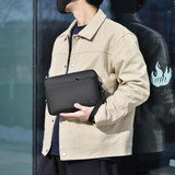 WEIXIER W128 Men Messenger Bag Outdoor Multifunctional Waterproof Wear-Resistant Shoulder Bag(Black)