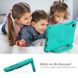 For Samsung Galaxy Tab A 8.0 T290/T295 Handle Football Shaped EVA Shockproof Tablet Case(Mint  Green)