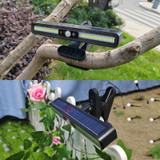 TX-200 Solar Landscape Waterproof Decoration Staircase Light Human Body Induction Lamp, Color: Black Shell Warm Light+Clip