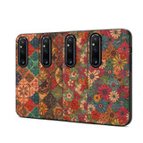 For Sony Xperia 1 V Four Seasons Flower Language Series TPU Phone Case(Summer Red)