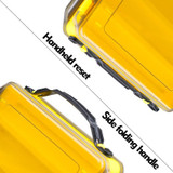 PROBEROS H1000 Double Sided Lure Box Handheld Double Layer Storage Case For Bait Accessories, Style: A Model(Yellow)