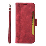 For Xiaomi Redmi Note 13 4G BETOPNICE Dual-side Buckle Leather Phone Case(Red)