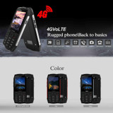 HAMTOD H3 Rugged Phone, EU Version, 2.8 inch T107 ARM CortexTM A7 Quad-core 1.0GHz, Network: 4G, VoLTE, BT, SOS(Silver)
