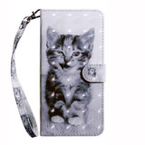 For Xiaomi Redmi Note 13 Pro+ 3D Painted Pattern Leather Phone Case(Smile Cat)