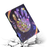 For Amazon Kindle Fire HD10 2023/2021 Coloured Drawing Stitching Smart Leather Tablet Case(Starry Sky Wind Chime)