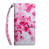 For Xiaomi Redmi Note 13 Pro 5G 3D Painted Pattern Leather Phone Case(Red Flower)