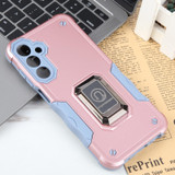 For Samsung Galaxy S23 FE 5G Non-slip Shockproof Armor Phone Case with Ring Holder(Rose Gold)