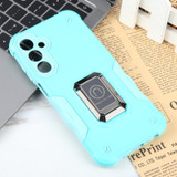 For Samsung Galaxy S23 FE 5G Non-slip Shockproof Armor Phone Case with Ring Holder(Mint Green)