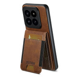 For Xiaomi 13 Pro Suteni H03 Oil Wax Leather Wallet Stand Back Phone Case(Brown)