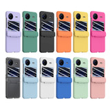 For vivo X Flip PC Skin Feel Integrated Foldable Mid Shaft Phone Case(White)