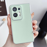 For OPPO Find N2 Morandi Pearlescent Paint Shockproof Phone Case(Green)