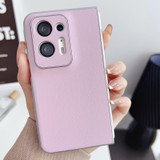 For OPPO Find N2 Morandi Pearlescent Paint Shockproof Phone Case(Pink)