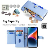 For Xiaomi Redmi Note 12 Pro+ Sheep Texture Cross-body Zipper Wallet Leather Phone Case(Blue)