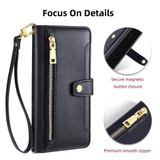 For Xiaomi Redmi Note 13 Pro+ 5G Sheep Texture Cross-body Zipper Wallet Leather Phone Case(Black)