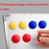 80pcs/ Box 20mm Round Colorful Conference Teaching Whiteboard Paper Magnetic Buckle