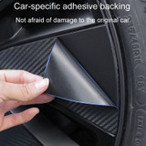 28pcs /Set For Tesla Model 3 Tire Sticker Modification Protective Film, Style: Electroplating Silver