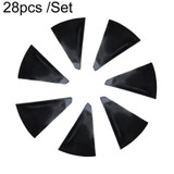 28pcs /Set For Tesla Model 3 Tire Sticker Modification Protective Film, Style: Bright Black