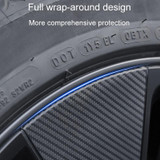 28pcs /Set For Tesla Model 3 Tire Sticker Modification Protective Film, Style: Bright Black