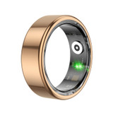 R02 SIZE 8 Smart Ring, Support Heart Rate / Blood Oxygen / Sleep Monitoring / Multiple Sports Modes(Gold)