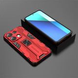 For Redmi Note 13 4G Supersonic Armor PC Hybrid TPU Phone Case(Red)