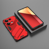 For Xiaomi Redmi Note 13 Pro 4G Global Punk Armor 2 in 1 PC + TPU Phone Case with Holder(Red)