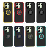 For Xiaomi Redmi Note 13 4G Q Shadow 1 Series TPU + PC Phone Case with Ring(Black+Red)