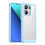 For Xiaomi Redmi Note 13 4G Colorful Series Acrylic Hybrid TPU Phone Case(Blue)