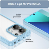 For Xiaomi Redmi Note 13 4G Colorful Series Acrylic Hybrid TPU Phone Case(Blue)